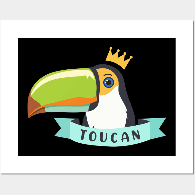 Toucan with Crown Forest Wild Tropical Bird Toucans Wall Art by Msafi